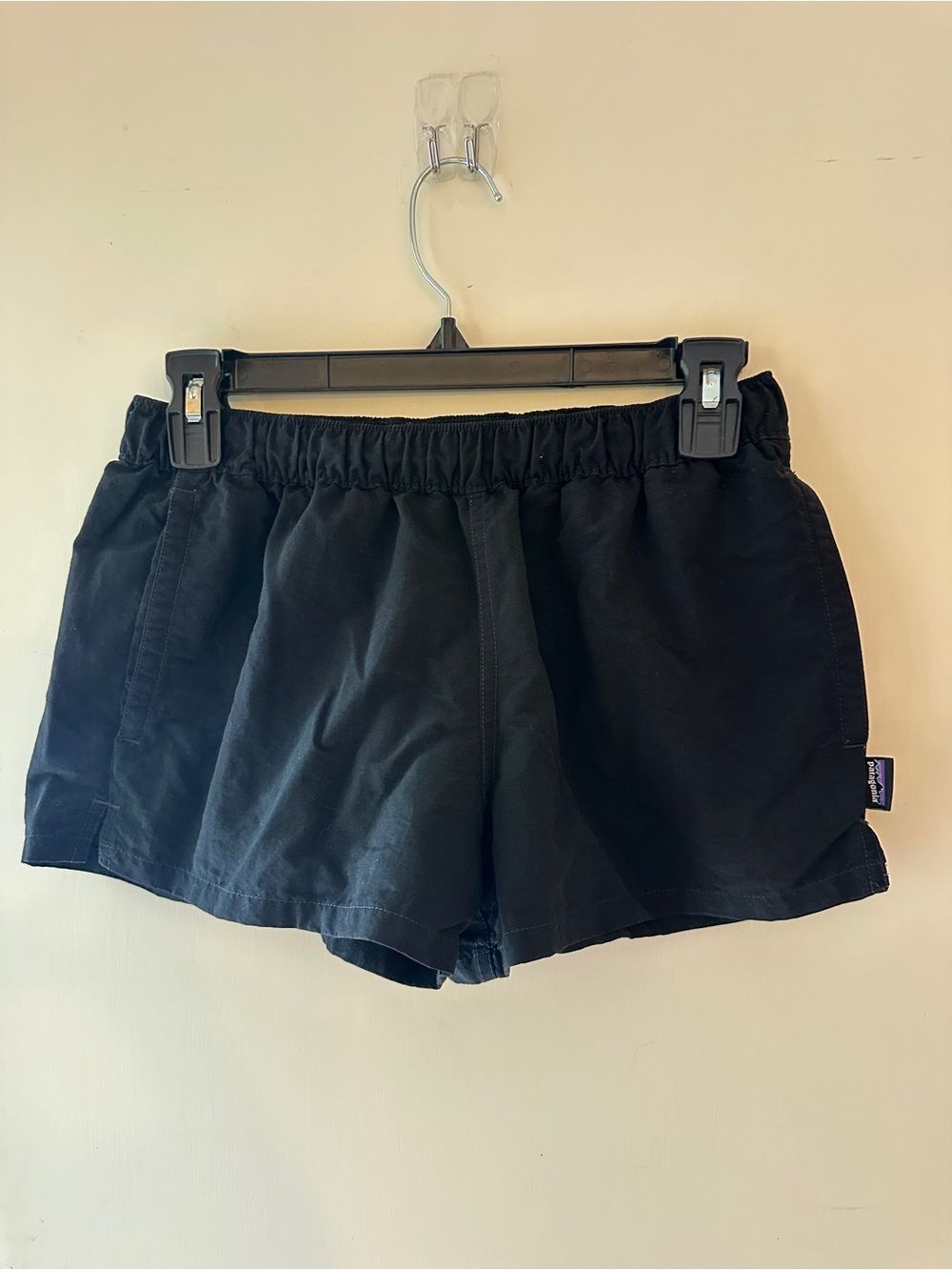 Patagonia Black Women's Athletic Shorts with Elastic Waist